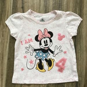 Minnie Mouse I am Four 4 Top